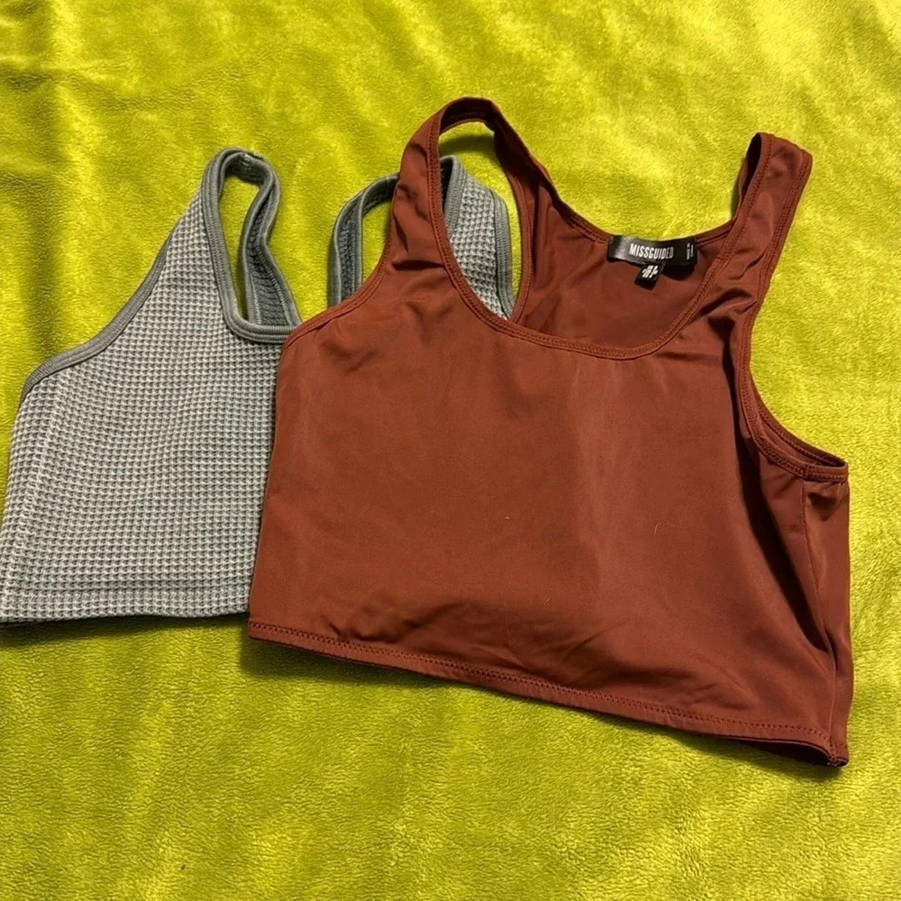 2pk WNS Sports Bra Missguided and no brand Sz 4